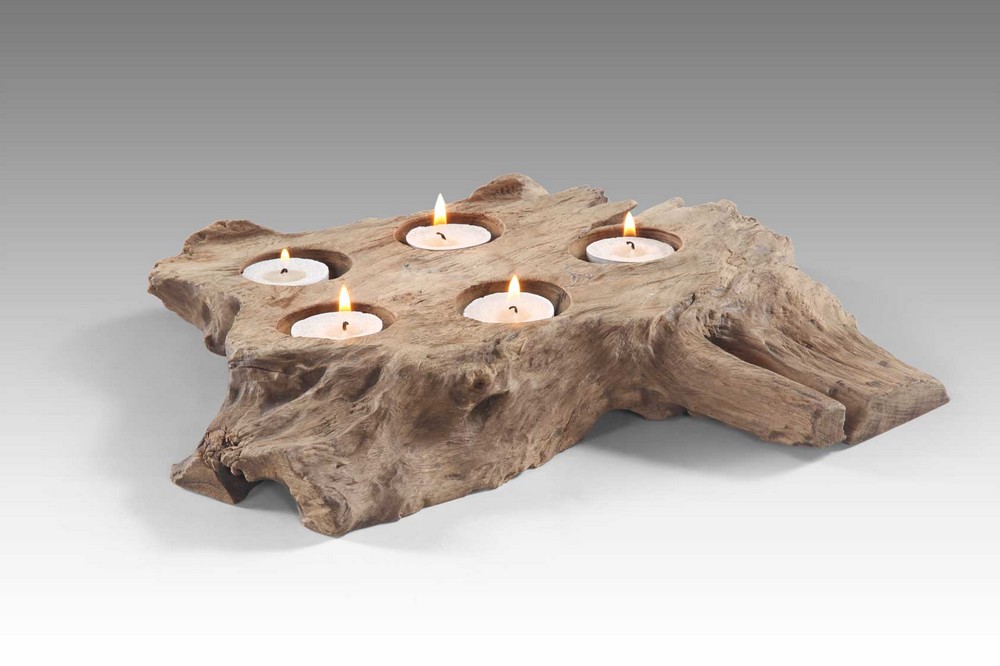 Candle Teelichthalter Wurzel