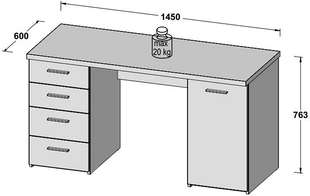 Net 106 - MT 926 Computertisch