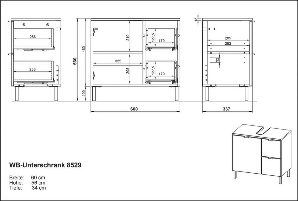 Marjory Waschbecken-Unterschrank